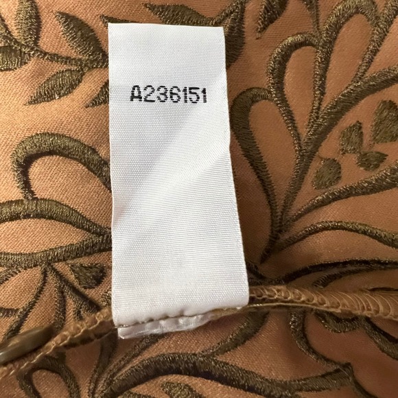 Bob Mackie Wearable Art Jacket Brown Embroidered Button Front 1X - Picture 12 of 12